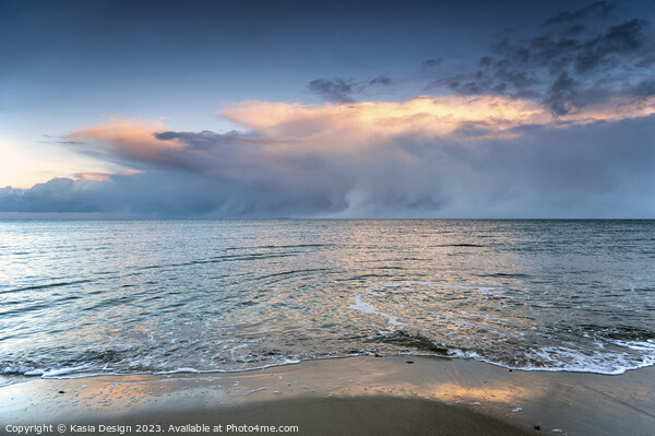 Sunlit Clouds over the Baltic Sea Picture Board by Kasia Design
