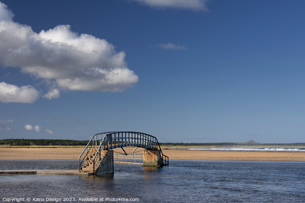 The Bridge, Belhaven Beach, Scotland Picture Board by Kasia Design