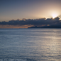 Buy canvas prints of Sun Rises over Mirabello Bay, Crete, Greece by Kasia Design