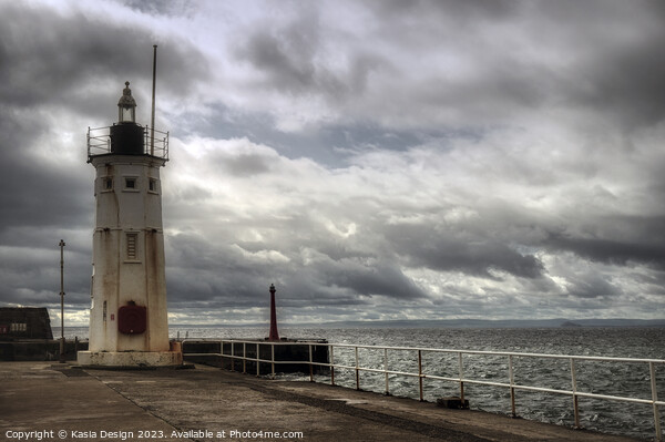 Chalmers Lighthouse, Anstruther Picture Board by Kasia Design
