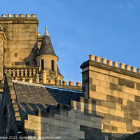 Buy canvas prints of Edinburgh Old Town Rooves and Chimneys by Kasia Design