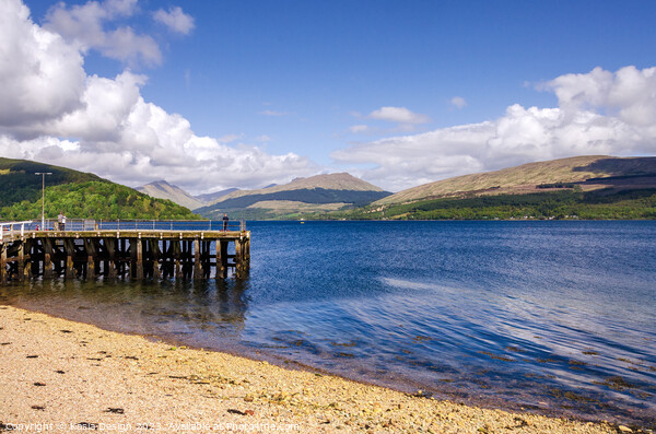 Inveraray Pier and Loch Fyne Picture Board by Kasia Design