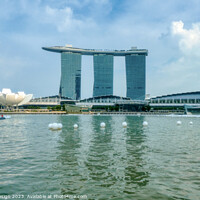 Buy canvas prints of Marina Bay Sands Hotel, Expo & Convention Center by Kasia Design