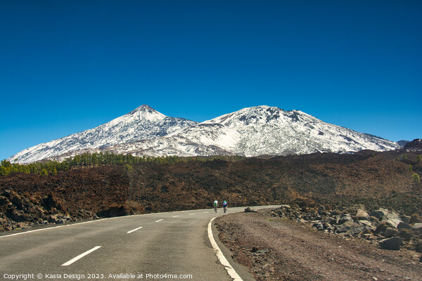 Cycling up to the Teide, Tenerife, Spain Picture Board by Kasia Design