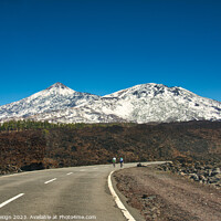 Buy canvas prints of Cycling up to the Teide, Tenerife, Spain by Kasia Design