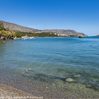 Buy canvas prints of Turquoise Waters Elounda, Crete by Kasia Design