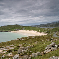 Buy canvas prints of Remote Hushinish Beach, Harris by Kasia Design
