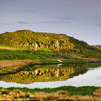 Buy canvas prints of Peaceful Morning on Loch a' Bhaile, Isle of Lewis by Kasia Design