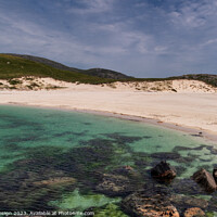 Buy canvas prints of Secluded Hebridean Beach on Vatersay by Kasia Design