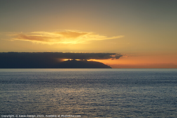 Stunning La Gomera Sunset  Picture Board by Kasia Design