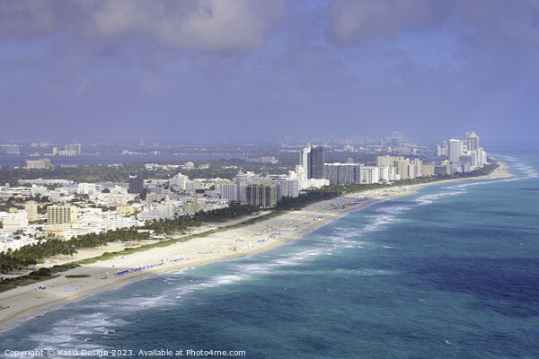 Approaching Miami Beach Picture Board by Kasia Design