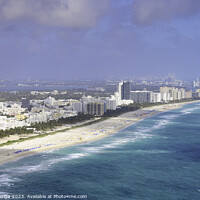 Buy canvas prints of Approaching Miami Beach by Kasia Design
