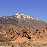 Buy canvas prints of El Teide towering above the Caldera by Kasia Design