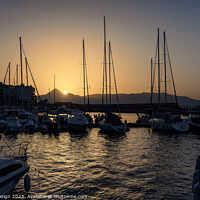 Buy canvas prints of Heraklion Harbour Sunset by Kasia Design