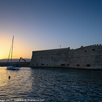 Buy canvas prints of Returning at Dusk to Heraklion Harbour by Kasia Design
