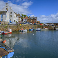 Buy canvas prints of Charming Crail Harbour by Kasia Design