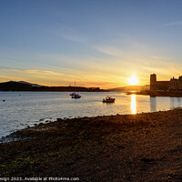 Buy canvas prints of Sun Setting over Oban Bay by Kasia Design