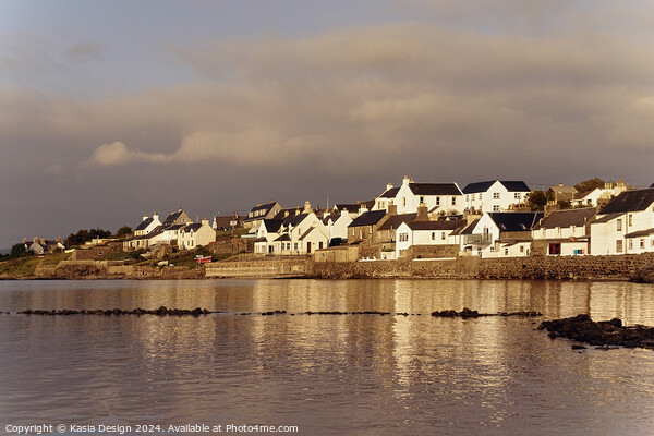 Golden Evening in Bowmore Picture Board by Kasia Design