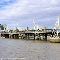 Buy canvas prints of Hungerford Bridge by Kasia Design