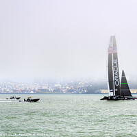 Buy canvas prints of Oracle Team USA in San Francisco Bay by Kasia Design