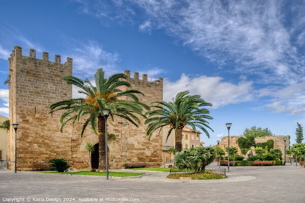 Porta del Moll in the Old Town Wall Picture Board by Kasia Design