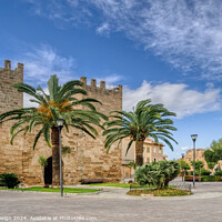 Buy canvas prints of Porta del Moll in the Old Town Wall by Kasia Design