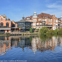 Buy canvas prints of Eton Riverbank Reflections by Kasia Design