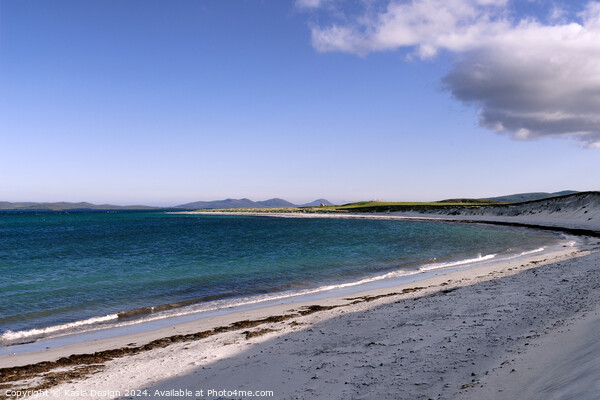Berneray East Beach Picture Board by Kasia Design