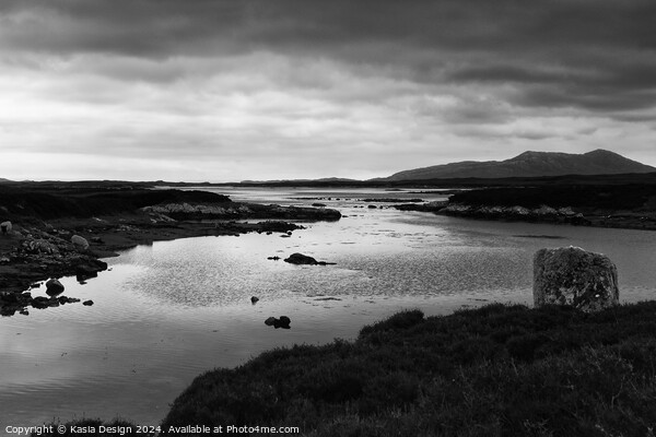Moody Sea Loch on North Uist Picture Board by Kasia Design