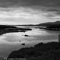 Buy canvas prints of Moody Sea Loch on North Uist by Kasia Design