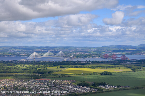 Three Bridges over the River Forth Picture Board by Kasia Design