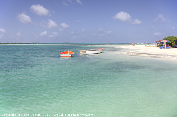 Blue Lagoon, Sorobon Beach, Bonaire Picture Board by Kasia Design
