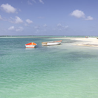 Buy canvas prints of Blue Lagoon, Sorobon Beach, Bonaire by Kasia Design