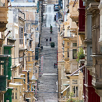 Buy canvas prints of Old Town Scene, Valletta, Republic of Malta by Kasia Design