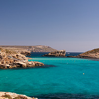 Buy canvas prints of Blue Lagoon, Comino, Republic of Malta by Kasia Design
