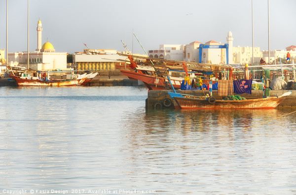 Al Khwar Harbour, Qatar Picture Board by Kasia Design