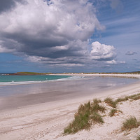 Buy canvas prints of Tràigh Iar Beach in Sunshine, North Uist by Kasia Design