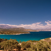Buy canvas prints of Voulisma View across Mirabello Bay, Crete, Greece by Kasia Design