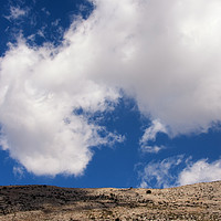 Buy canvas prints of Clouds over Rugged Ground, Crete, Greece by Kasia Design