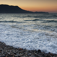 Buy canvas prints of Dusk Light, Livadia Beach, Kissamos, Crete, Greece by Kasia Design