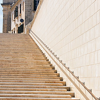 Buy canvas prints of Valletta Stairway by Kasia Design