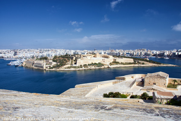 Manoel Island and Sliema, Republic of Malta Picture Board by Kasia Design