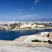 Buy canvas prints of Manoel Island and Sliema, Republic of Malta by Kasia Design