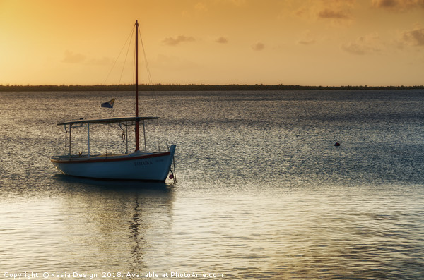 Dream Boat at Dusk Picture Board by Kasia Design