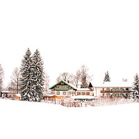 Buy canvas prints of Alpine Winter Dream by Kasia Design