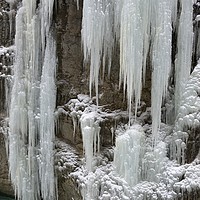Buy canvas prints of Partnach Gorge: Icicles      by Kasia Design