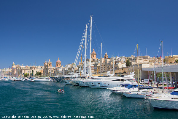 Malta: Vittoriosa Yacht Marina  Picture Board by Kasia Design