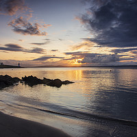 Buy canvas prints of Port Charlotte Sunrise on the Rocks, Islay by Kasia Design