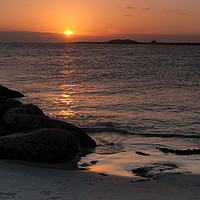 Buy canvas prints of South Uist: Polochar Sunset, Outer Hebrides by Kasia Design