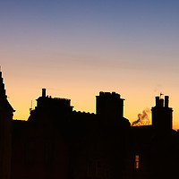 Buy canvas prints of Edinburgh Old Town: Rooftop Dusk  by Kasia Design